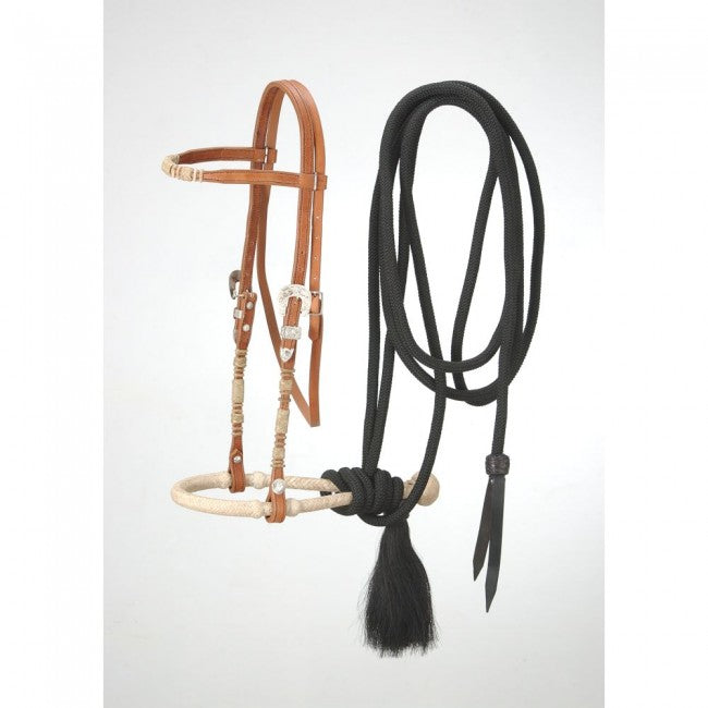 Royal King Brow Band Headstall Bosal/Mecate Set