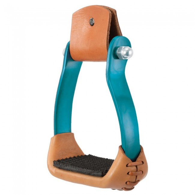 Polished Aluminum Barrel Racer Stirrups