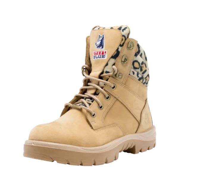 Ladies: PR Midsole Work Boot Cheetah Top By Steel Blue