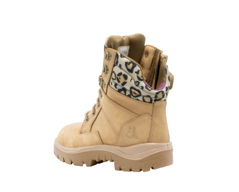 Ladies: PR Midsole Work Boot Cheetah Top By Steel Blue