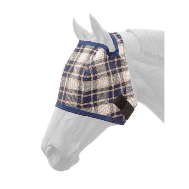 Plaid Mesh Fly Mask