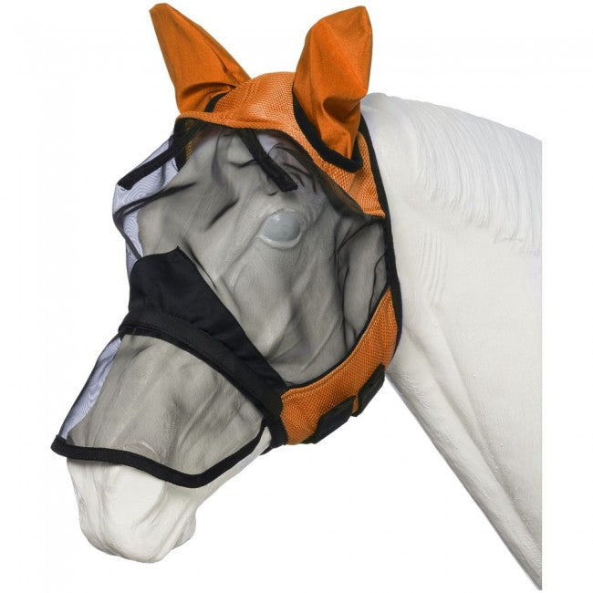 Tough 1 Deluxe Comfort Mesh Fly Mask with Mesh Nose