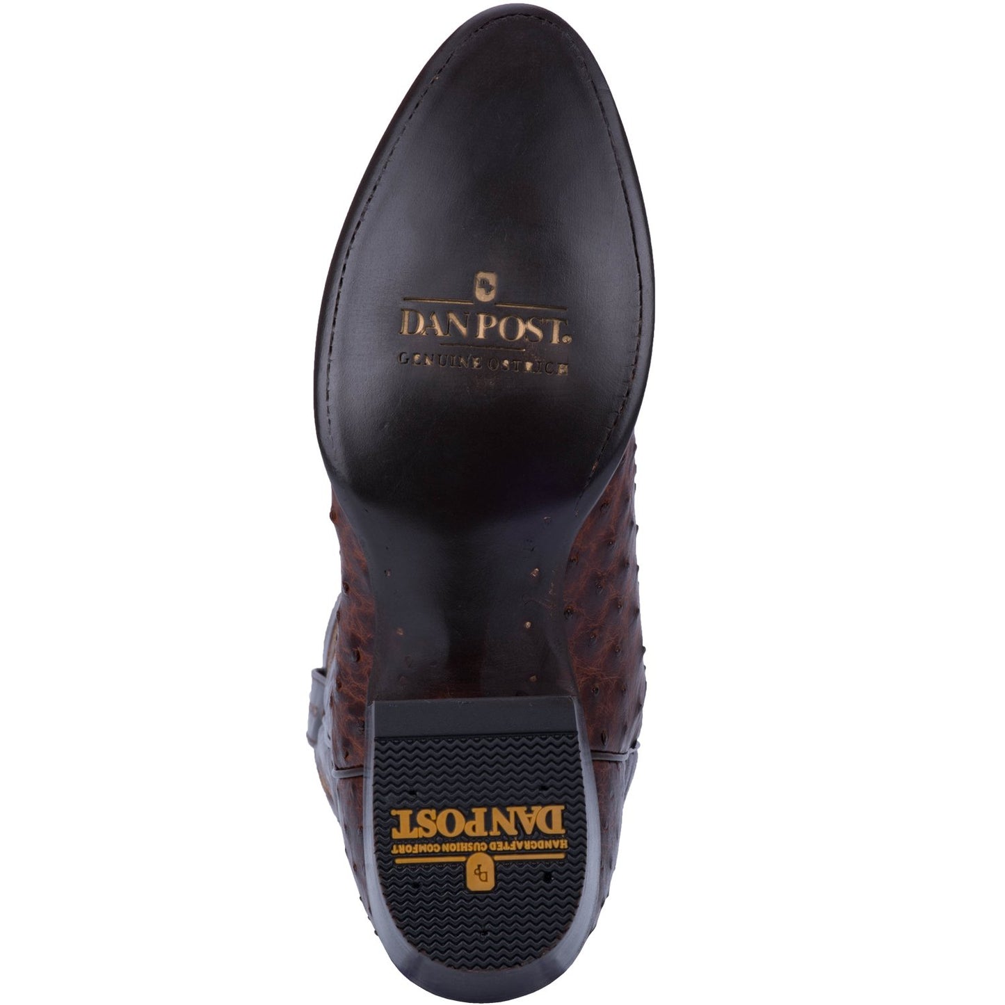 Dan Post Men's Pershing Brass Full Quill Ostrich