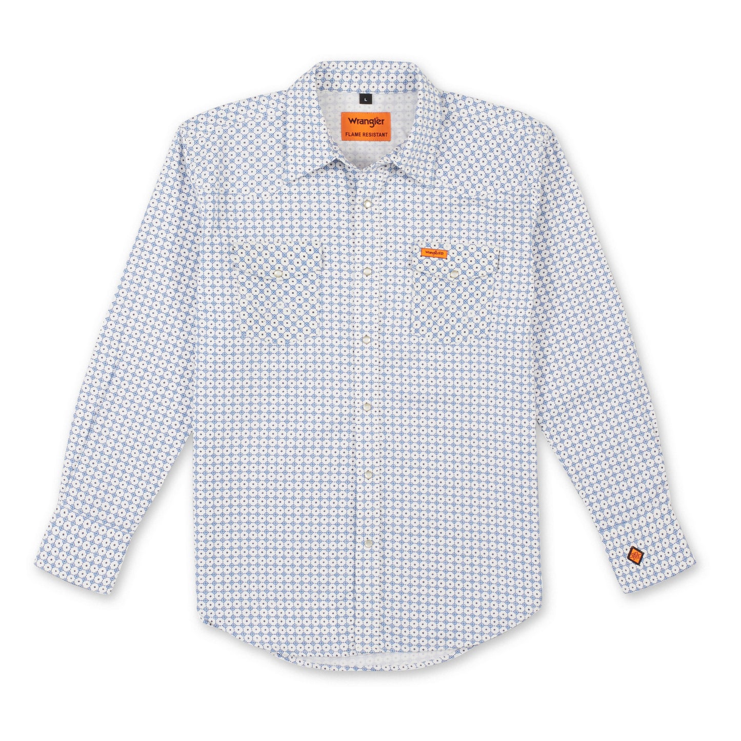 Wrangler® FR Flame Resistant Long Sleeve Work Shirt - FR148WH - White