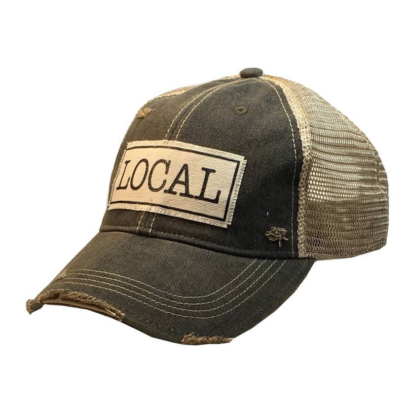 Local Distressed Trucker Cap