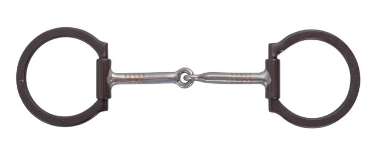 Reinsman Smooth Brown Iron Snaffle