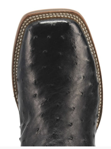 Mens Black Ostrich Dan Post Boot Alamosa