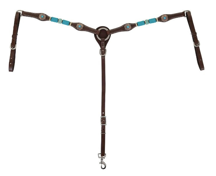 Turquoise Roundup Breast Collar