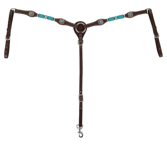 Turquoise Roundup Breast Collar