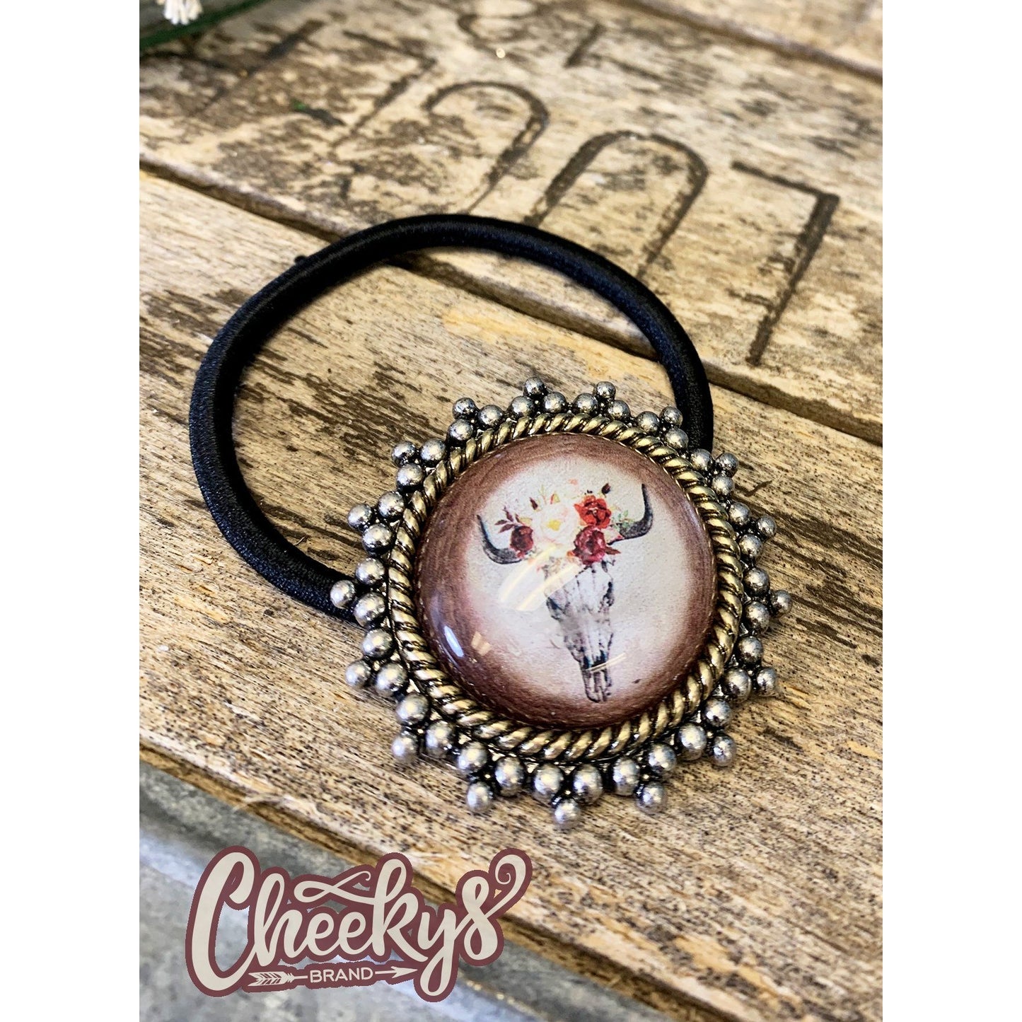 Katrina BoHo Skull Hair Tie