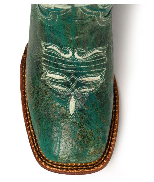 Ladies Turquoise Square Toe - Southern Charm Boots