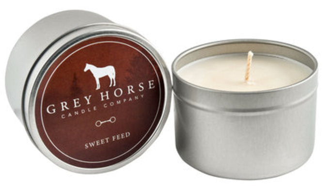 Grey Horse Candle Tin - 8 oz