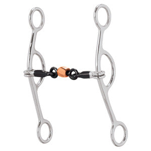 Weaver Gag Bit with 5" Sweet Iron Mouth with Copper Roller