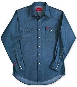 Wrangler Denim Men's Flame-Resistant Work Shirt