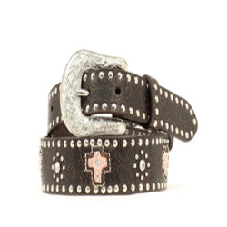 Girls Belt by Nocona - Heart Cross