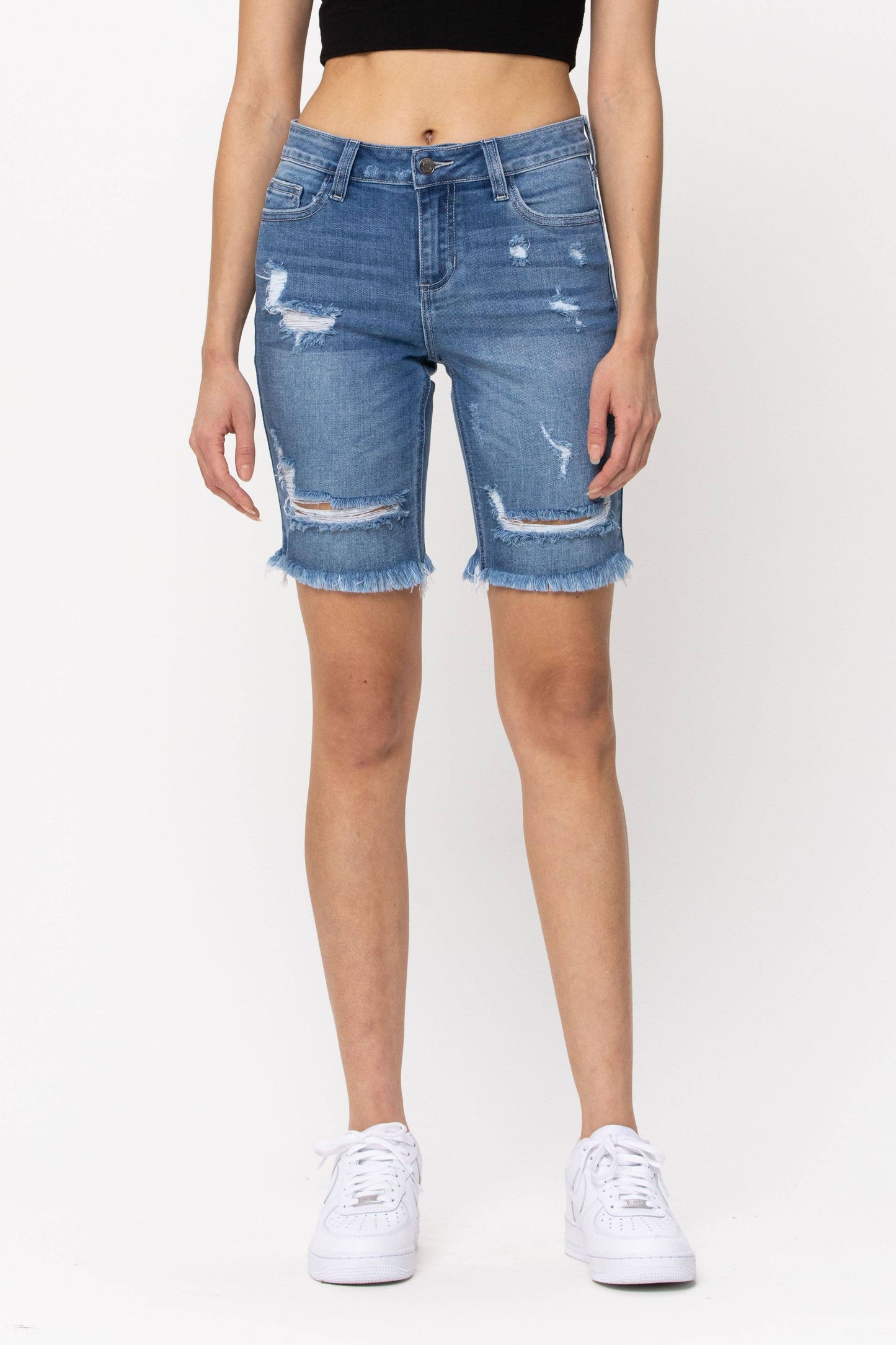 Cello Jeans Medium Wash Bermuda Shorts