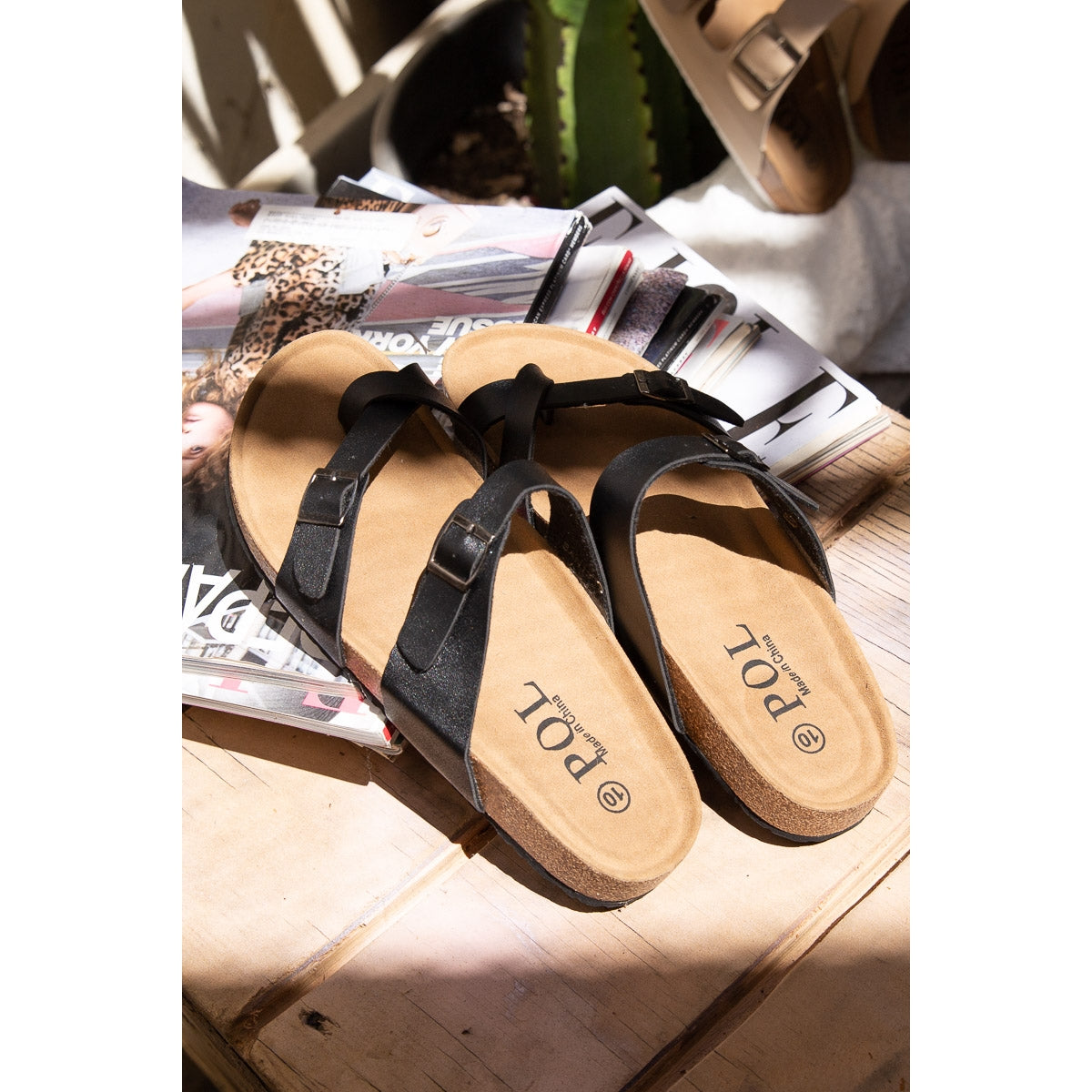 POL Thong Sandal with Toe Loop