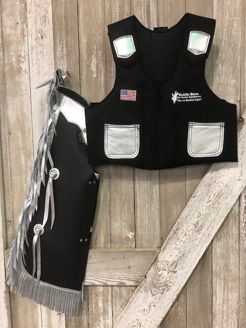 Underwraps Cowboy Chaps Vest Set – Child Boy Western Rodeo Costume, Halloween