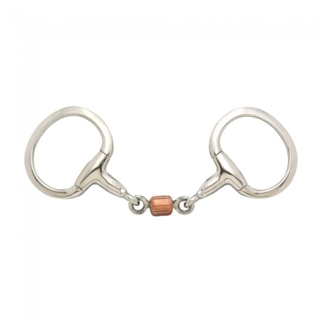 Kelly Silver Star 3-Piece Roller Eggbutt Snaffle