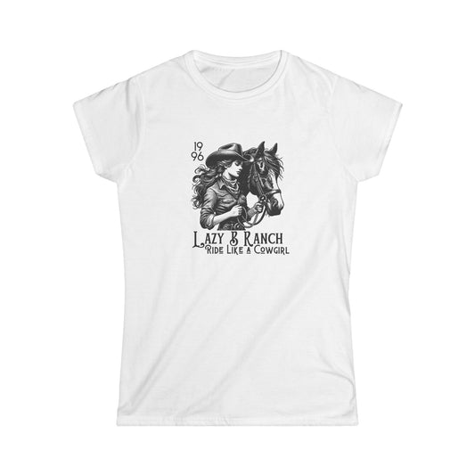 Women's Lazy B Ranch - Ride Like A Girl Tee