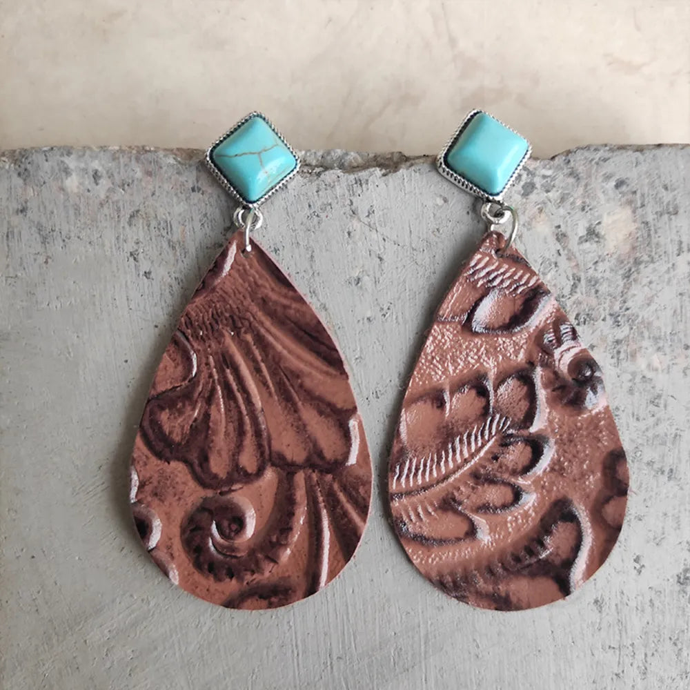 Turquoise Teardrop Earrings - 5 Styles
