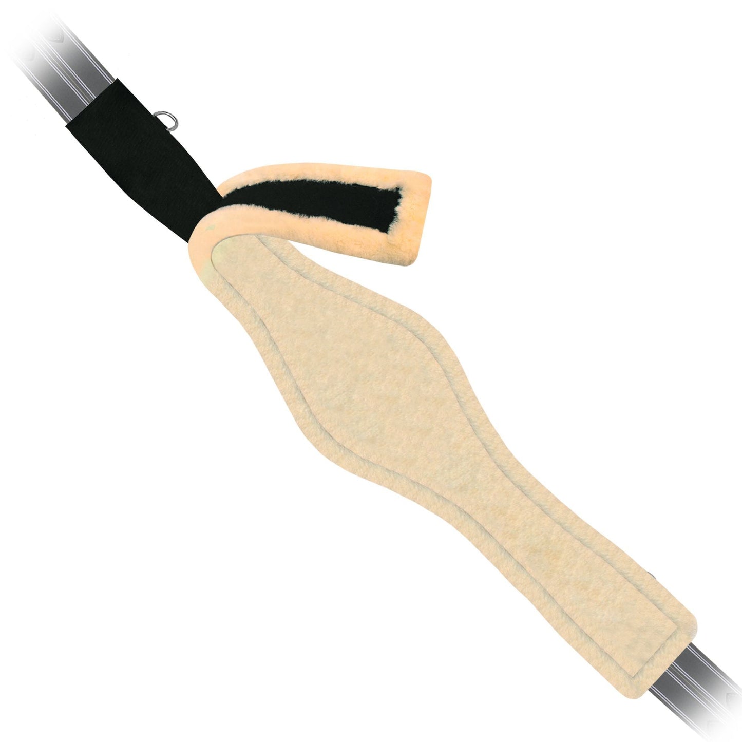 ExionPro Snap Over Lay Girth with Leather/Sheepskin Padding - Matching Elastic