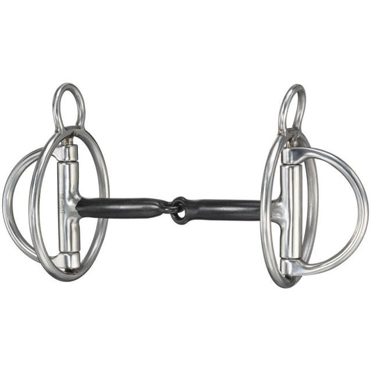 Tough1 Hybrid Snaffle Fixed Ring Bit