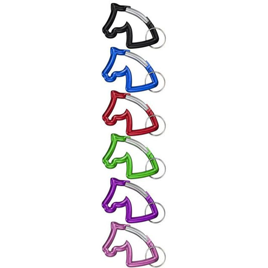 Horsehead Carabiner Keychain - 6 Pack