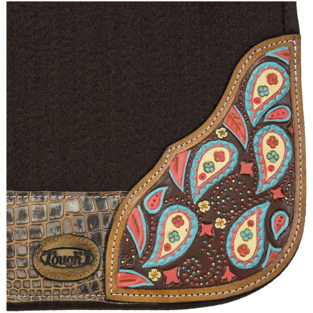 Tough-1 Hand Painted Paisley Saddle Pad