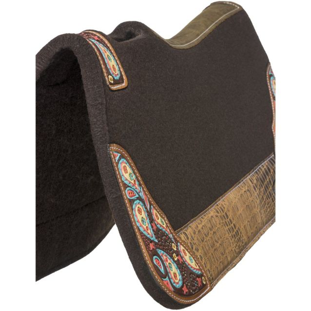 Tough-1 Hand Painted Paisley Saddle Pad