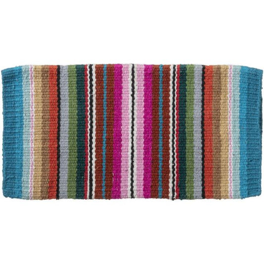 Tough-1 Serape Wool Saddle Blanket - 24" x 24"