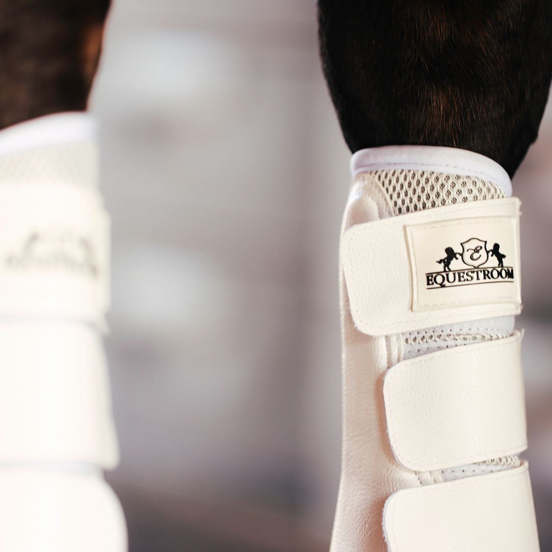 B&W - White Brushing Boots (Set of 4)