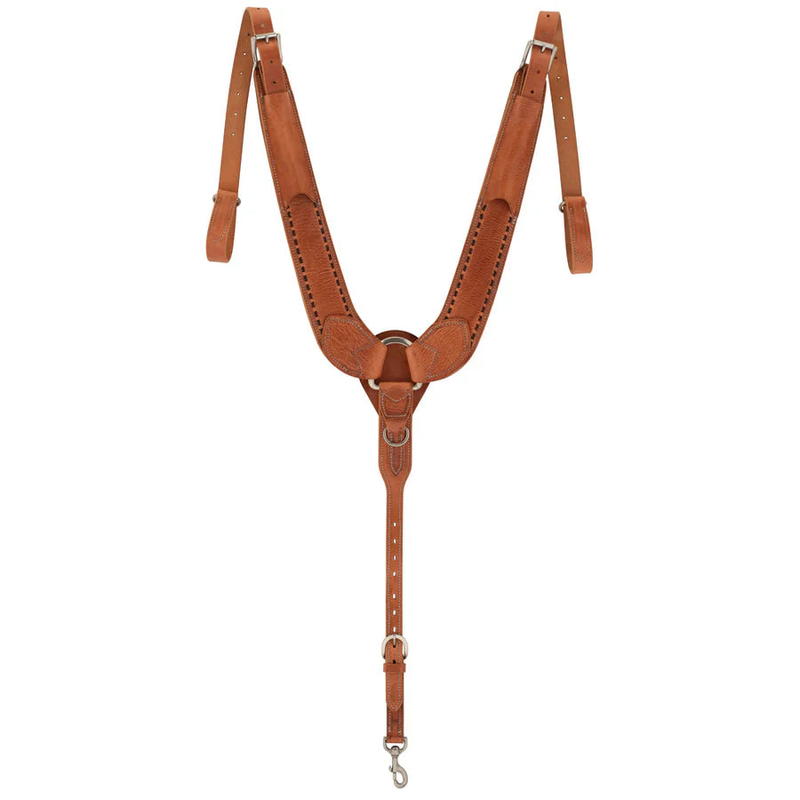 Pulling Buckstitch Breast Collar, Hermann Oak® Russet, Dawn Collection