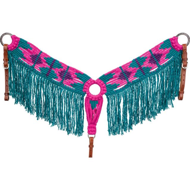 Tough1 Wool String Breastcollar with Fringe