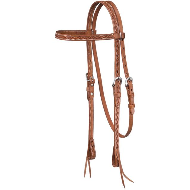 Royal King Zig Zag Tooled Browband Headstall