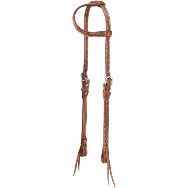 Royal King Zig Zag Tooled Ear Headstall