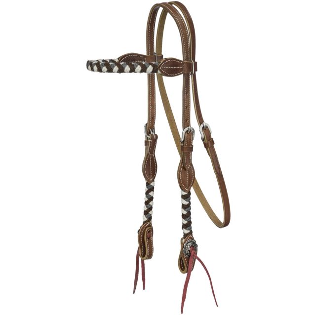 Tough-1 Wool String Browband Headstall