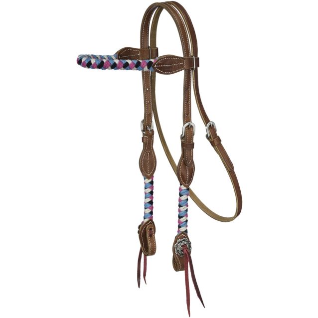 Tough-1 Wool String Browband Headstall
