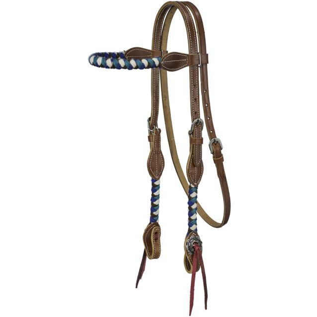 Tough-1 Wool String Browband Headstall