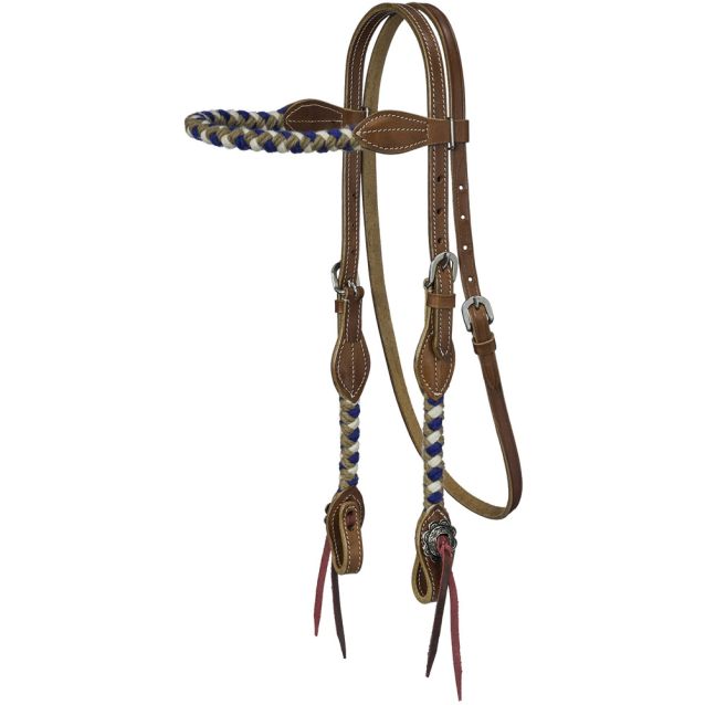 Tough-1 Wool String Browband Headstall