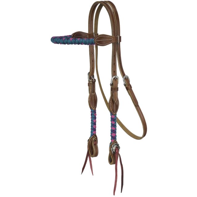 Tough-1 Wool String Browband Headstall