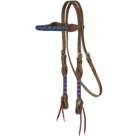 Tough-1 Wool String Browband Headstall
