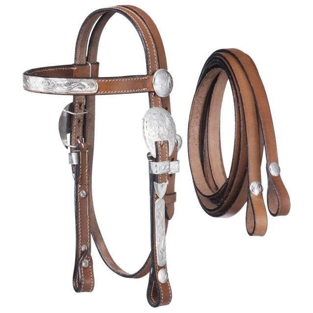King Series McCoy Mini Browband Headstall with Reins