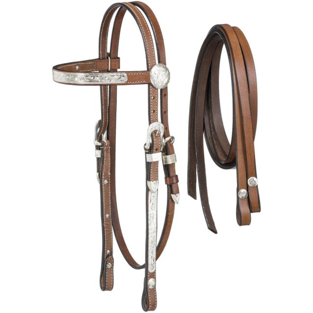 King Series McCoy Pony Browband Headstall with Reins