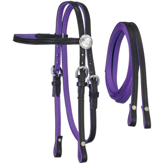King Series Miniature Nylon w/ Leather Bridle
