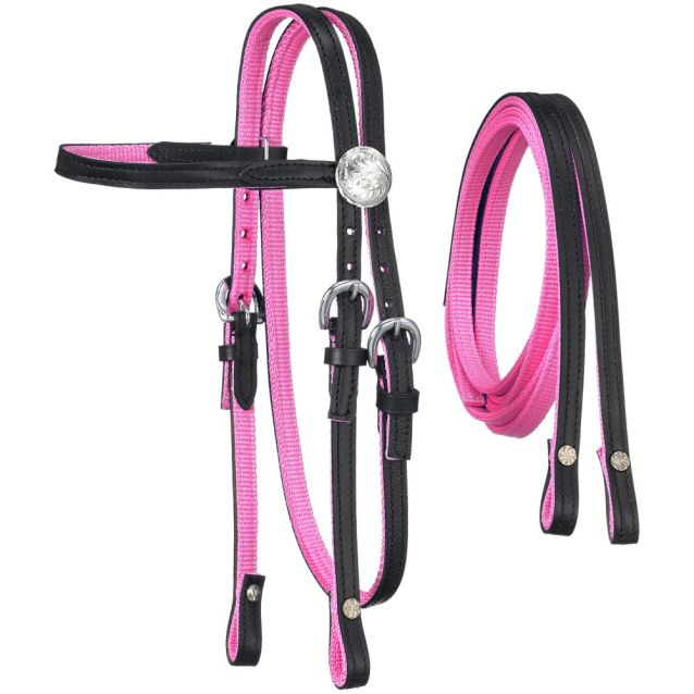 King Series Miniature Nylon w/ Leather Bridle