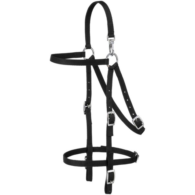 Tough-1 Nylon Mule Headstall with Cavesson
