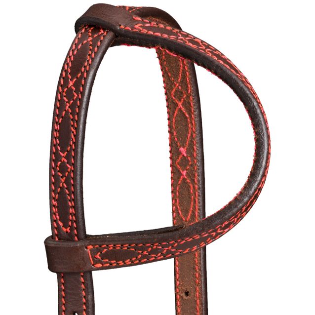 Tough-1 Colored Thread Single Ear Headstall