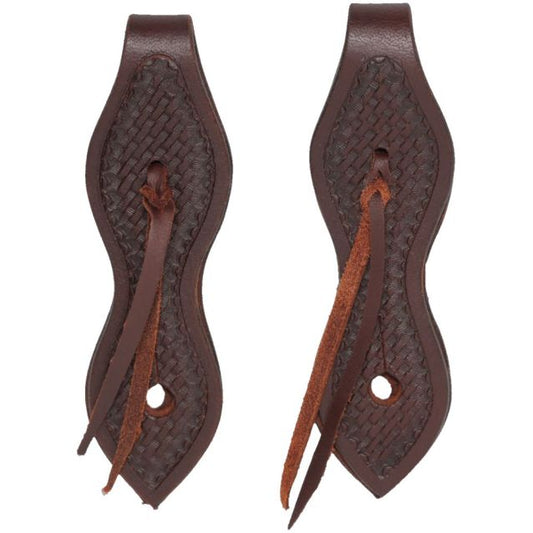 Royal King Harness Leather Basketweave Slobber Straps