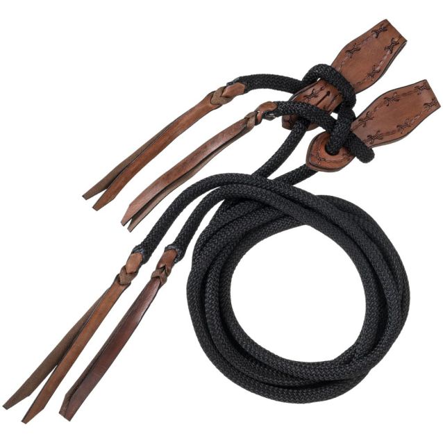 Royal King Cord Split Reins with Slobber Straps – Lazy B Western Wear ...